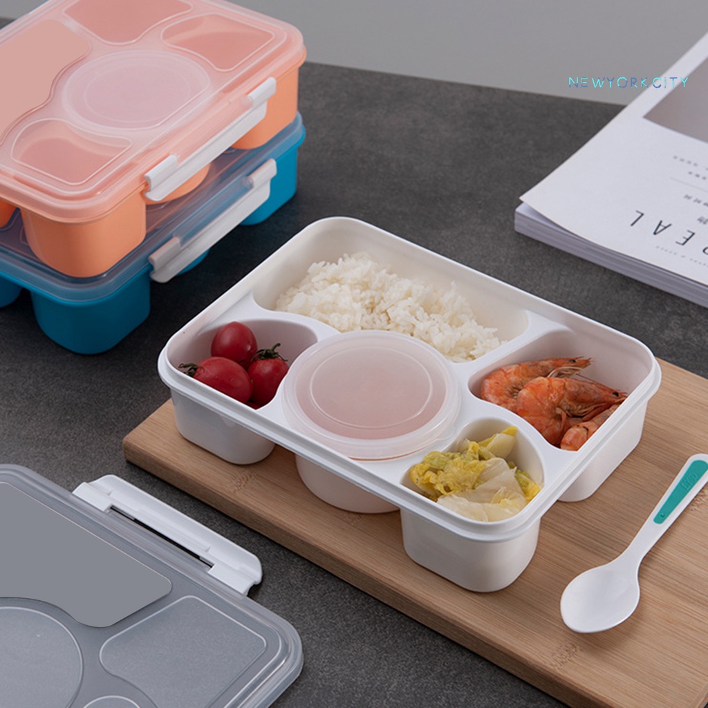 Hộp Nhựa Đựng Cơm Trưa 5 Ngăn Cách Nhiệt Không BPA