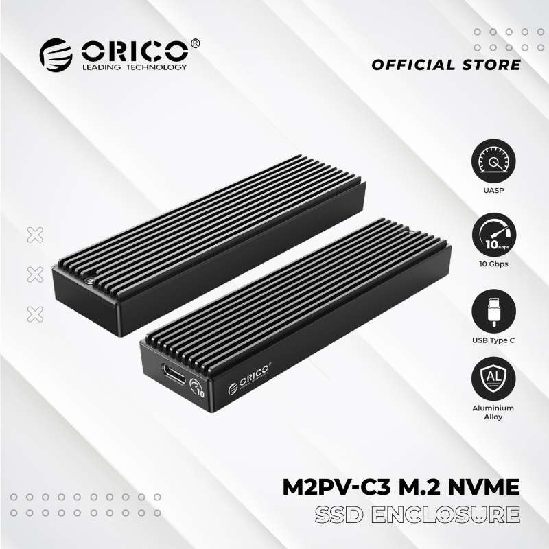 Box ổ cứng SSD M2 ORICO - M2PV-C3  NVMe - USB 3.1 - 10Gbps - Vỏ nhôm - Chính Hãng bảo hành 12 tháng!!