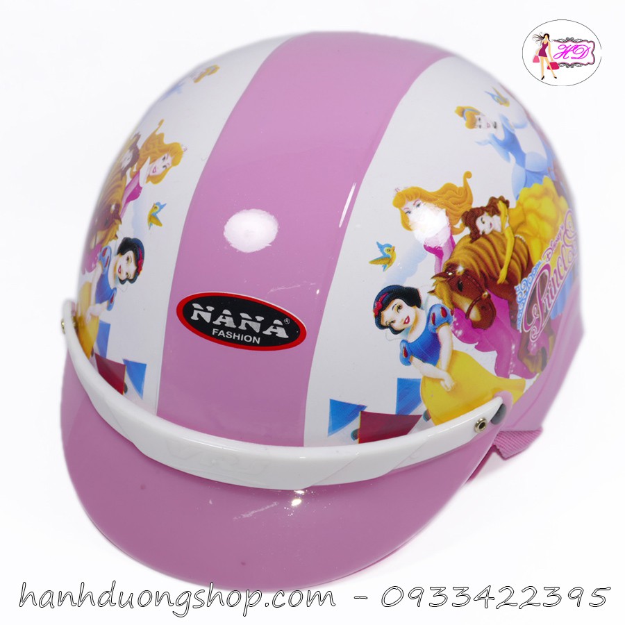 Mũ bảo hiểm đẹp Nana nón bảo hiểm cho bé từ 3 đến 5 tuổi được làm từ nhựa ABS nguyên sinh