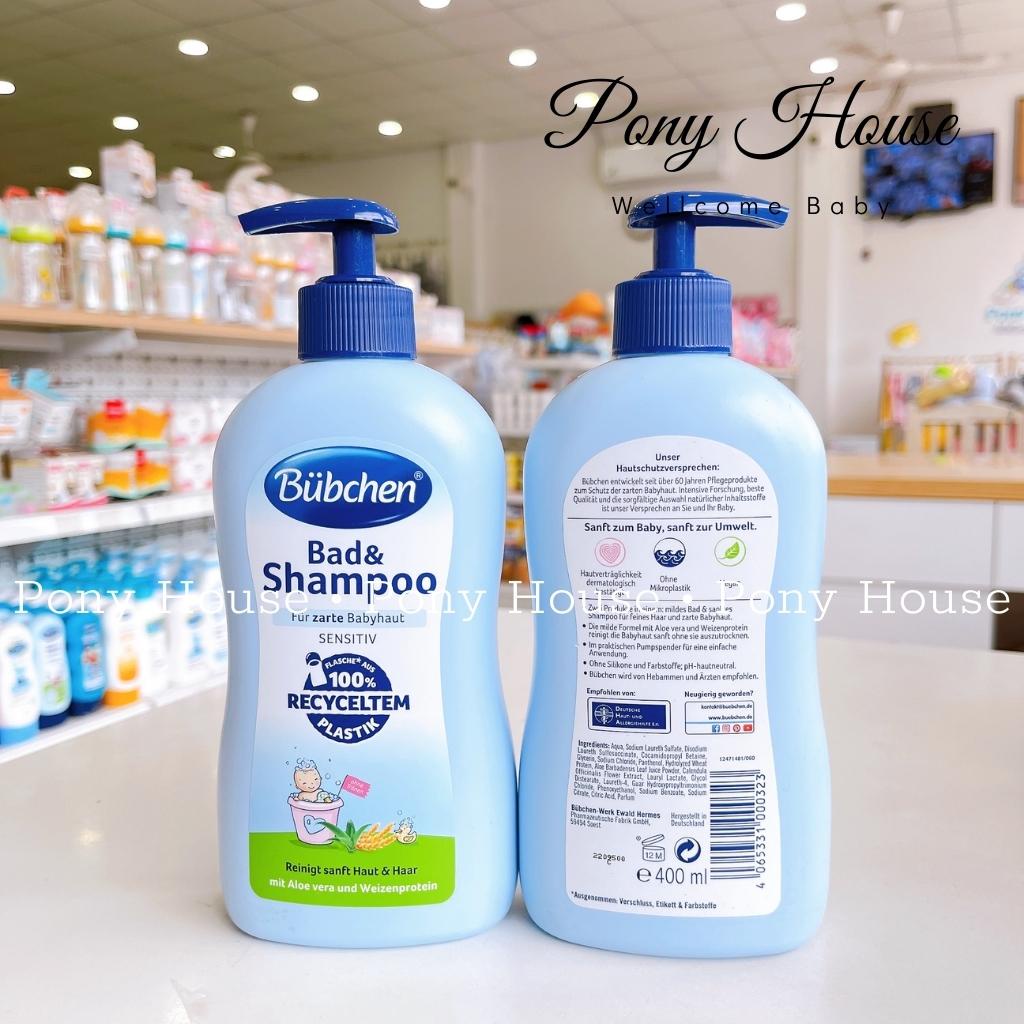 Sữa Tắm Gội Bubchen Cho BéTừ Sơ Sinh, Cho Da Nhạy Cảm HƯơng Hoa Thơm Mát có vòi tiện lợi 400ml