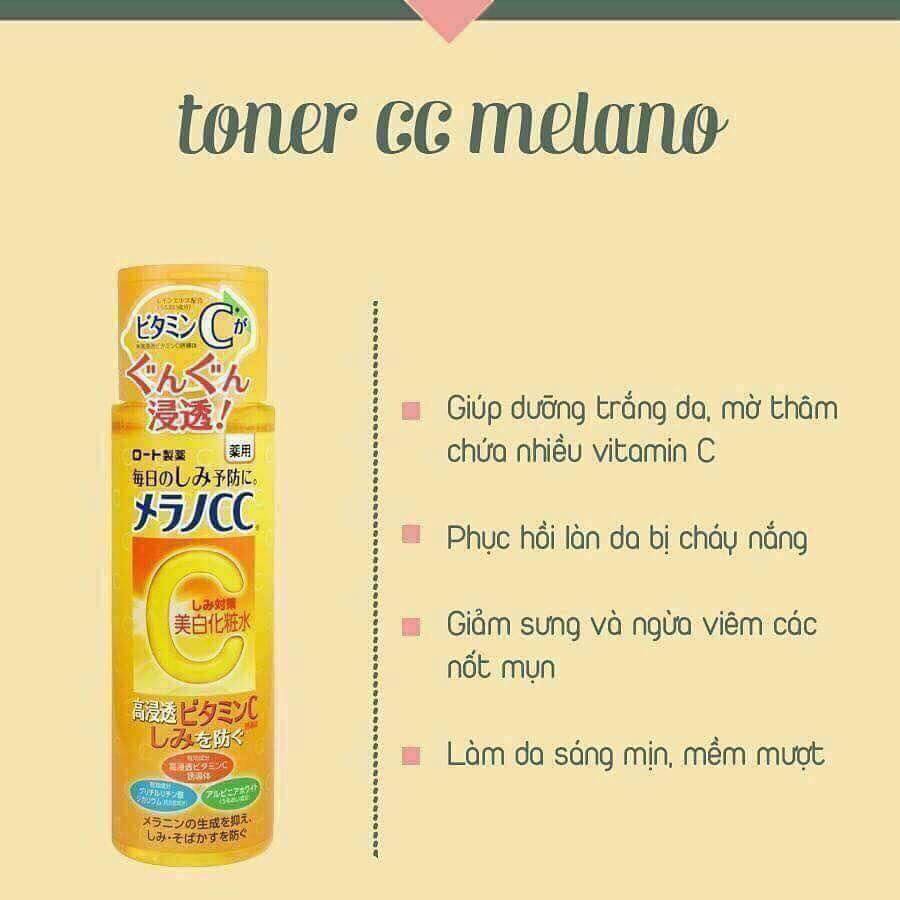 Nước hoa hồng CC Melano 170ml nội địa Nhật Bản