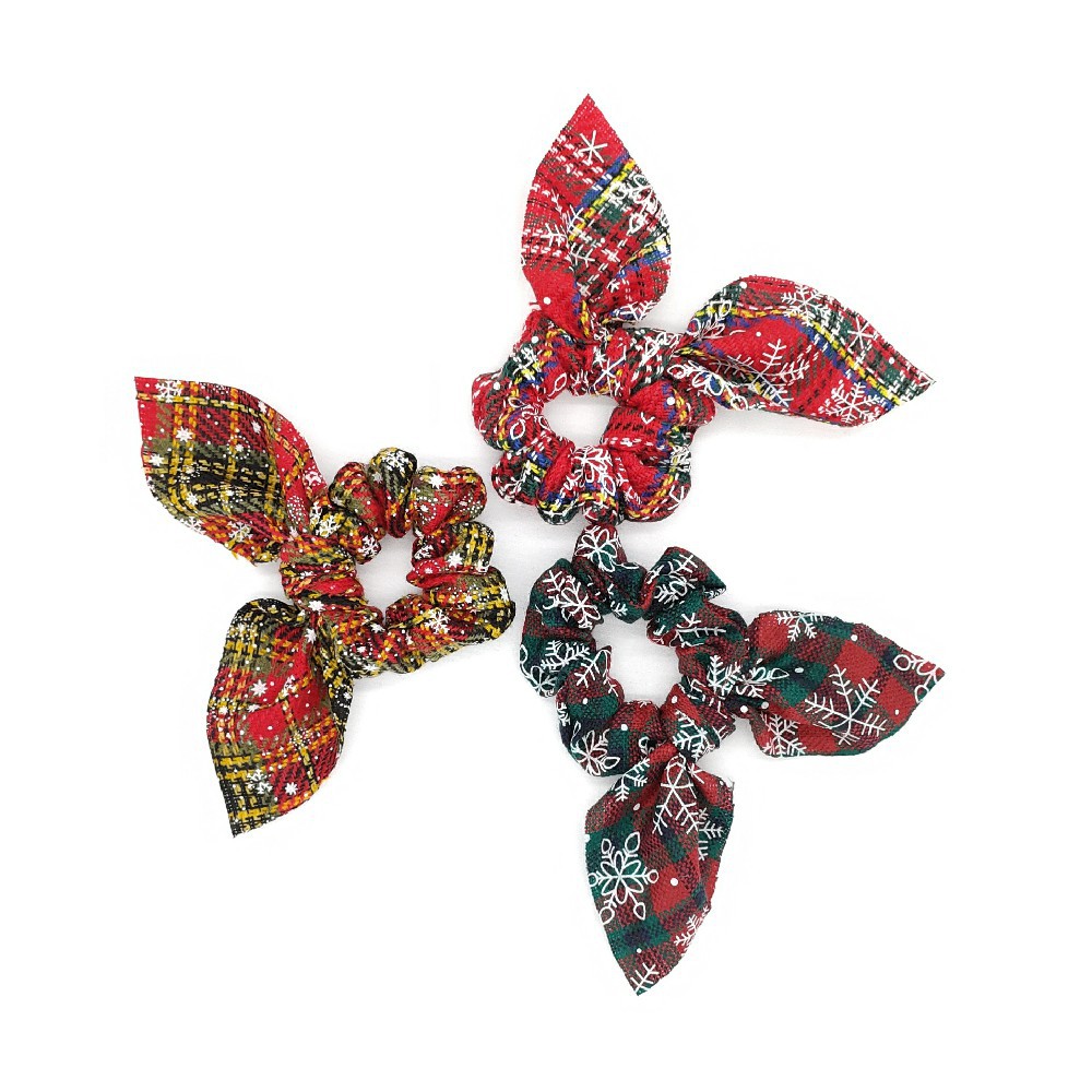 Ngày lễ buộc lên tóc trang trí Giáng sinh mới vòng tai thỏ nơ cài tóc nữd2081810