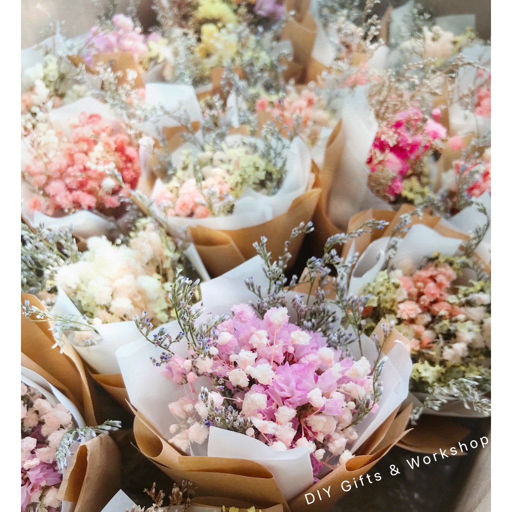 Bó hoa khô mini ướp hương dễ chịu