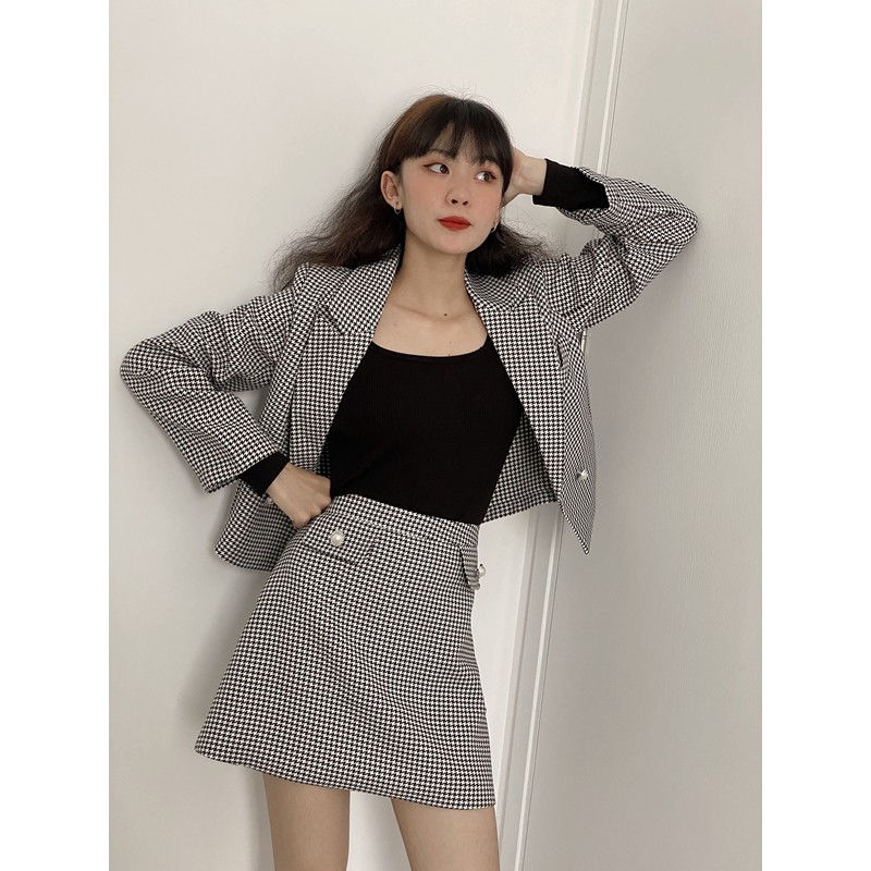 Áo khoác vest nữ crop TK - AKTK036