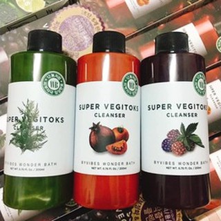 Sữa Rửa Mặt Thải Độc Sủi Bọt Rau Củ Super Vegitoks Cleanser - Màu Đỏ