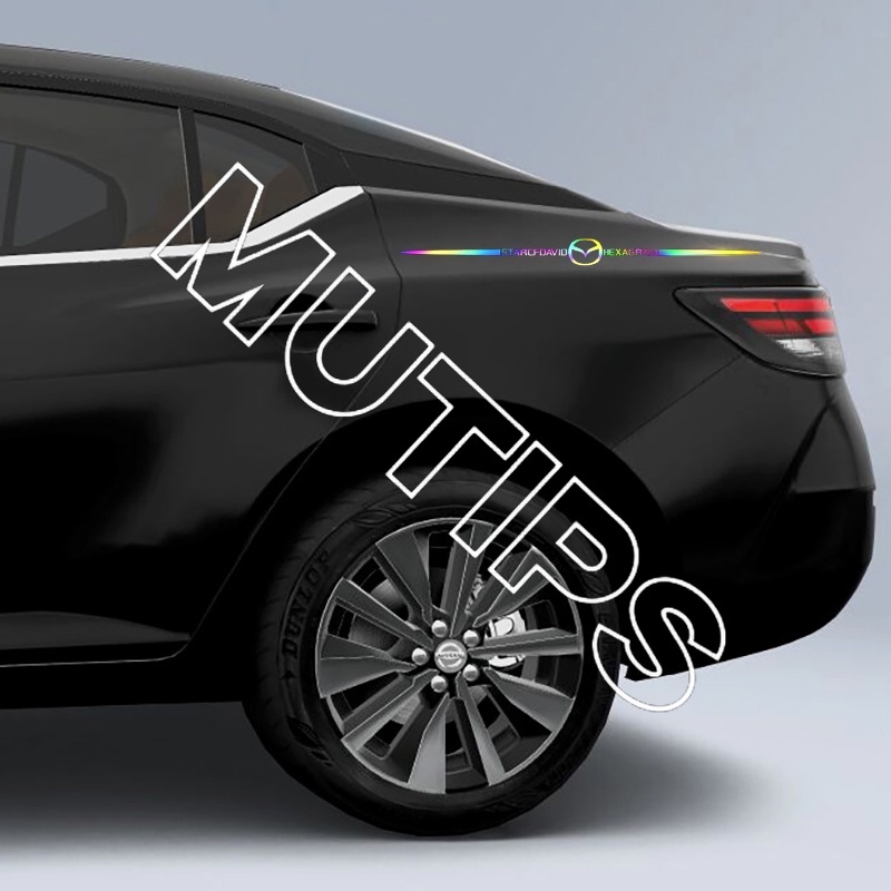 Miếng Dán logo Phản Quang Nhiều Màu Sắc Trang Trí Xe Hơi Mazda 2 3 CX5 CX30 CX8 CX3 Mazda2 6 5 bl gp