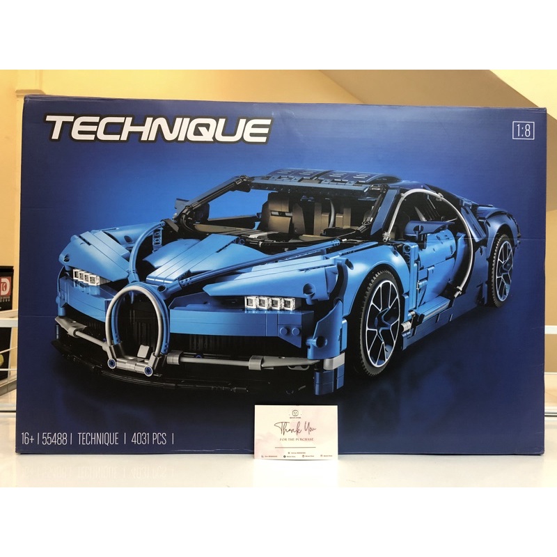 Đồ chơi lắp ráp 55488 95968 Mô hình Siêu xe Bugatti