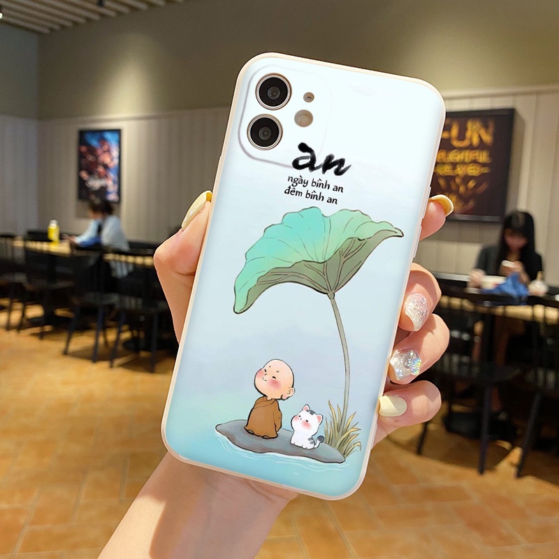 Ốp lưng iphone Chú tiểu Hạnh phúc ốp dẻo bản vệ camera iphone 6 đến 13promax tr399