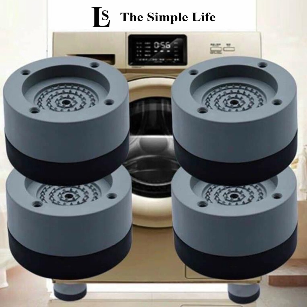 Đế kê máy giặt chống rung, combo 4 đế cao su kê chân máy giặt, tủ lạnh, bàn ghế, thiết bị điện chống ồn, chống rung