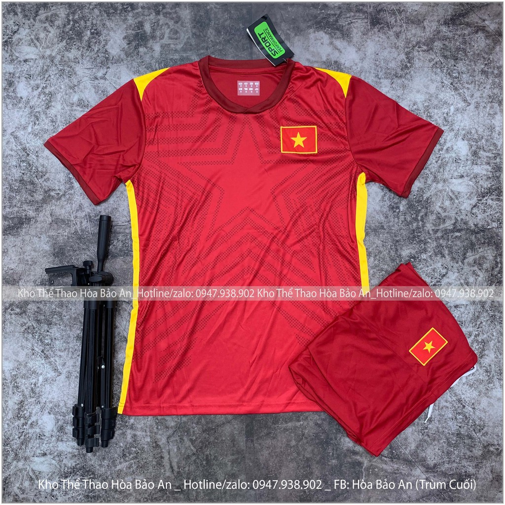 Áo Tuyển Việt Nam 2021 màu Đỏ-Trắng Mới nhất Phom 43-90kg
