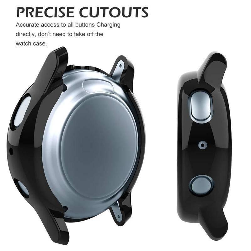 Ốp + Miếng dán bảo vệ màn hình TPU cho Samsung Galaxy Watch 4 3 40mm 44mm 41mm 45mm Active 2 40MM 44MM