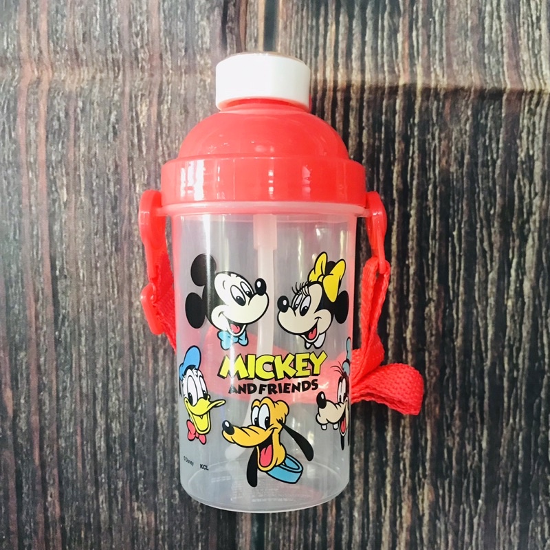Bình nước ống hút gấu dâu🍓Disney Japan