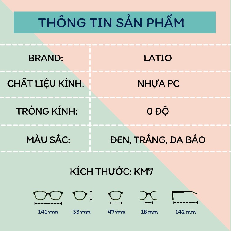 Kính mát nữ LATIO kính mát thời trang thiết kế mắt Mèo mang phong cách Hàn Quốc siêu đẹp siêu cá tính - KM7