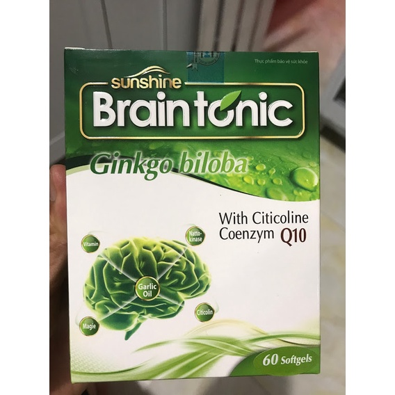 ✅ Viên tuần hoàn não Brain Tonic viên uống bổ não ginkgo biloba coenzyme q10 bổ huyết hoạt huyết dưỡng não