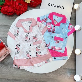 XẢ KHO  bộ pizama lụa cho bé