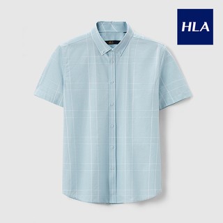 Áo Sơ Mi Nam Ngắn Tay HLA Fashion Plaid Short Sleeve Casual Shirt