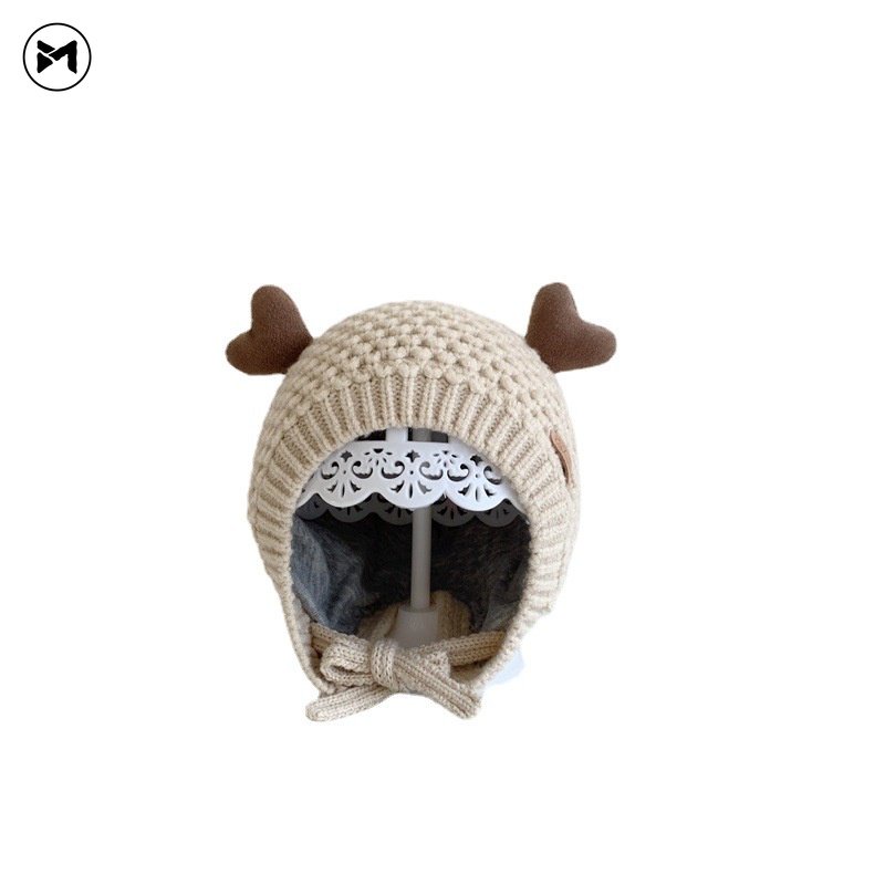 Mũ Dệt Kim Bảo Vệ Tai Bốn Màu Sắc Đơn Giản Mẫu Mới Năm 2022 Dành Cho Bé 0-12 Tháng Tuổi