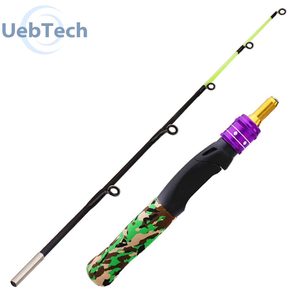 Cần câu cá trên băng chất liệu carbon và xốp eva cỡ 61cm cho trẻ em