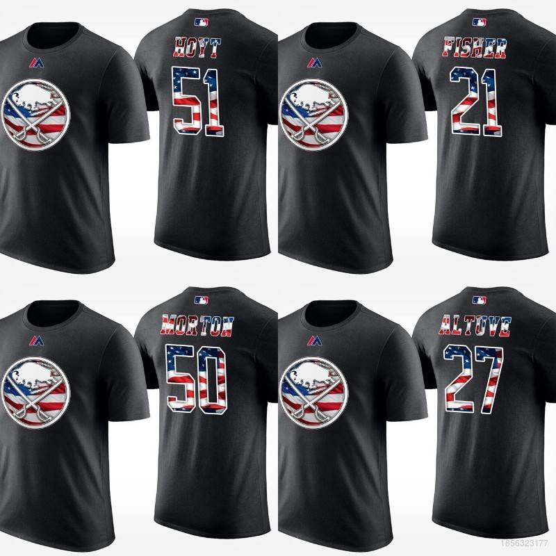 Áo Thun Bóng Chày In Logo MLB Houston Astros YS2 Dành Cho Nam Và Nữ