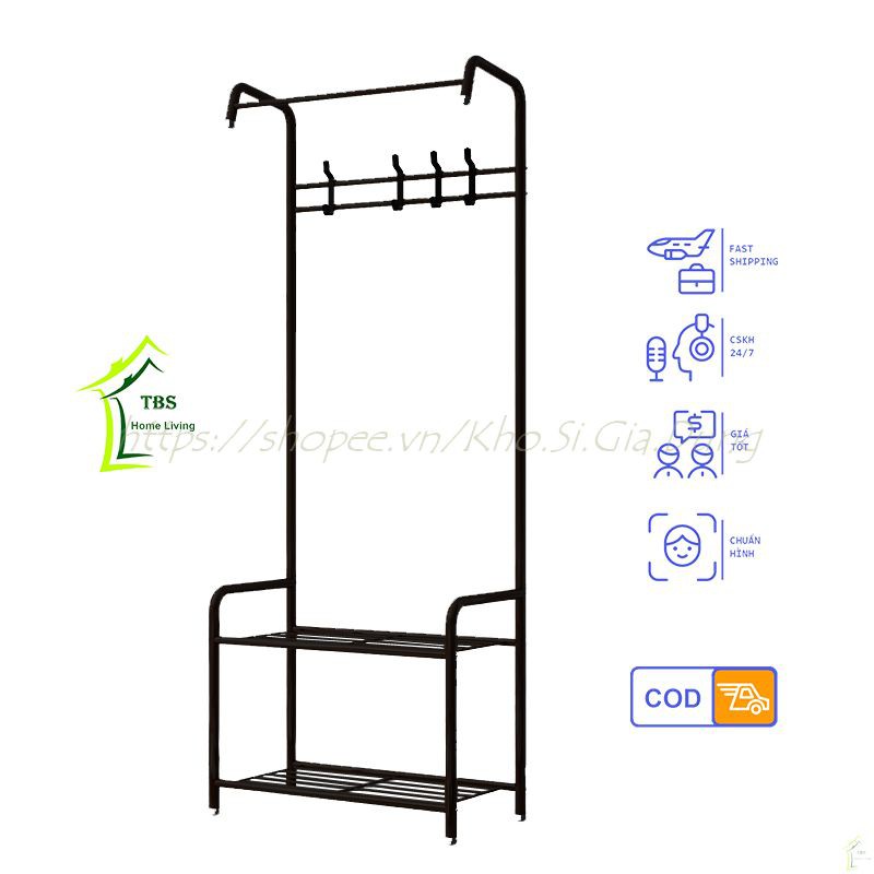 Giá Treo Quần Áo Thế Hệ Mới Hình Chứ H, Phù Hợp Nhiều Không Gian