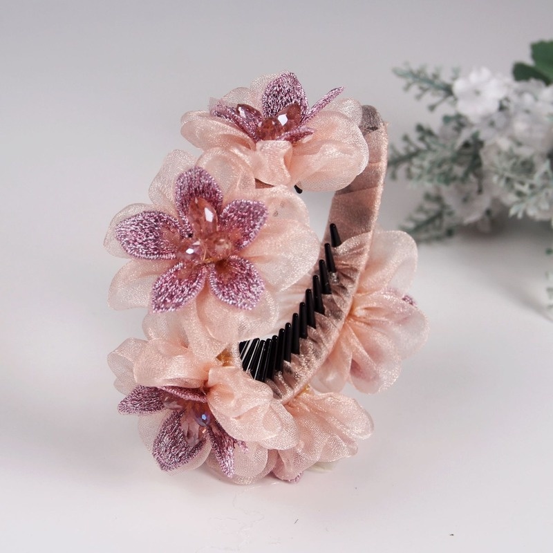 Kẹp Tóc Ruy Băng Thắt Nơ Sau Lưng Phong Cách Hàn Quốc Thanh Lịch Cho Nữ