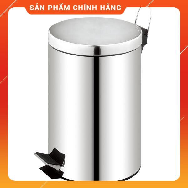 [Chính hãng-Lỗi 1 đổi 1] Thùng rác tròn inox đạp chân Vinamop cao cấp (Bảo hành 6 tháng