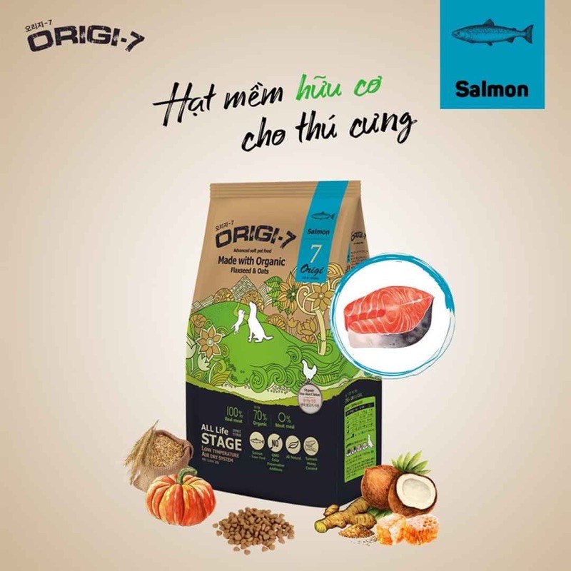 Hạt mềm dành cho thú cưng mọi độ tuổi. Origi Bao 6kg( 400g x 15 gói)