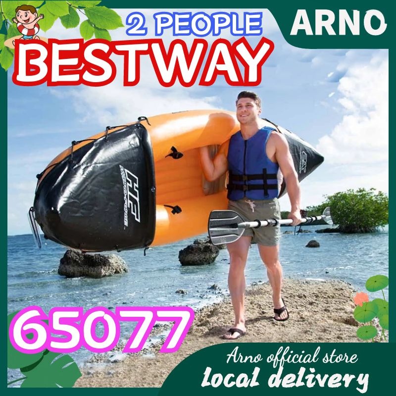 Best Way 65077 Thuyền tấn công ngoài trời Thuyền cao su dày Thuyền cao su Kayak Thuyền đánh cá bơm hơi