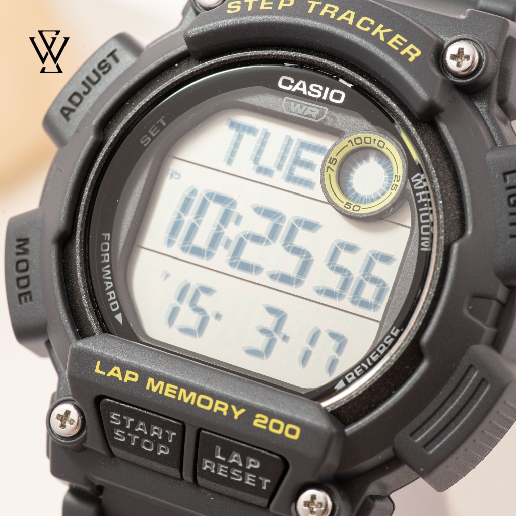 Đồng Hồ Điện Tử Nam Casio WATCHSTORE WS-2100H-8AVDF Thiết Kế Kính Nhựa 48mm, Độ Chịu Nước 10ATM, Vỏ Nhựa Cao Cấp