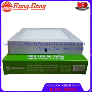 Đèn LED ốp nổi trần vuông Rạng Đông 12W, 18W, 24W