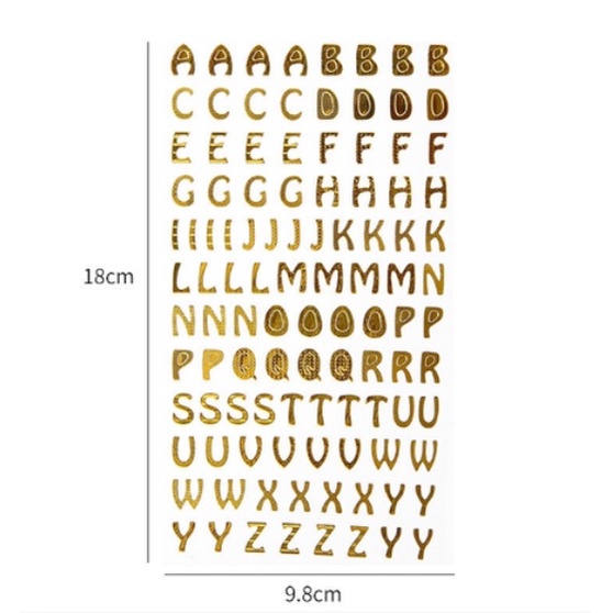 Decal trang trí tường - Bảng chữ cái