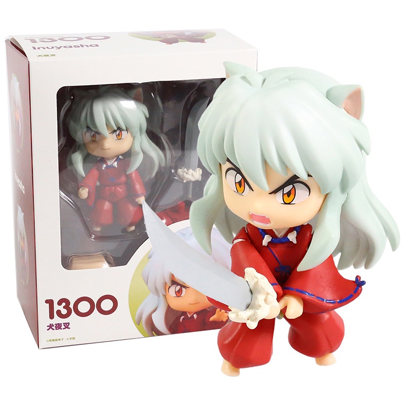 Mô hình nhân vật Sesshoumaru trong Inuyasha Nendoroid 1300 # 1514 # 10cm bằng PVC