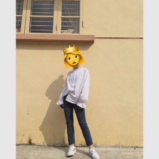 Áo sơ mi bánh bèo ( Có ảnh thật)