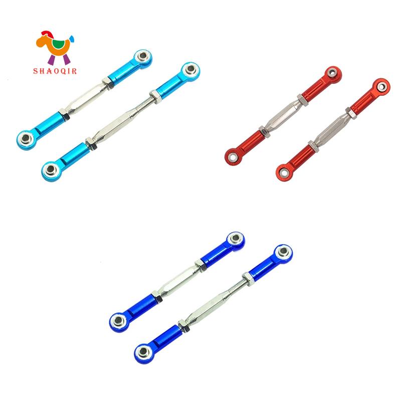 Set 2 Thanh Kéo Liên Kết Servo Bằng Kim Loại Điều Chỉnh Được Cho Traxxas Slash 4x4 5807 Hq727 1 / 10 Rc 2