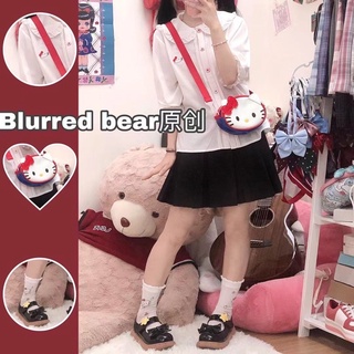 blouse thêu hình hello kitty hãng blurred bear