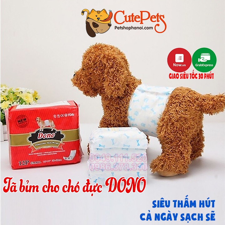  Bỉm cho chó mèo, tả cho chó ĐỰC DONO Disposale Diapers - Phụ kiện thú cưng Hà Nội