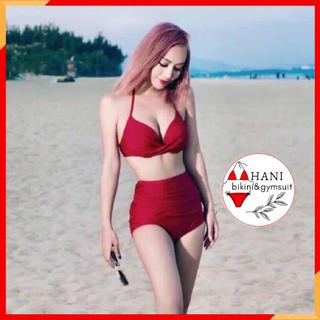(Hàng cao cấp) Bikini Hai Mảnh Cạp Cao Freesize HANI126