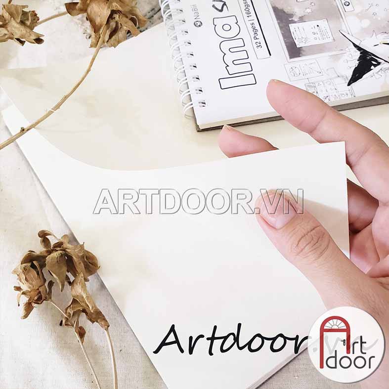 [ARTDOOR] Sổ vẽ Chì NABII Ima Sketchbook 160gsm (giấy ngà, vân mịn)