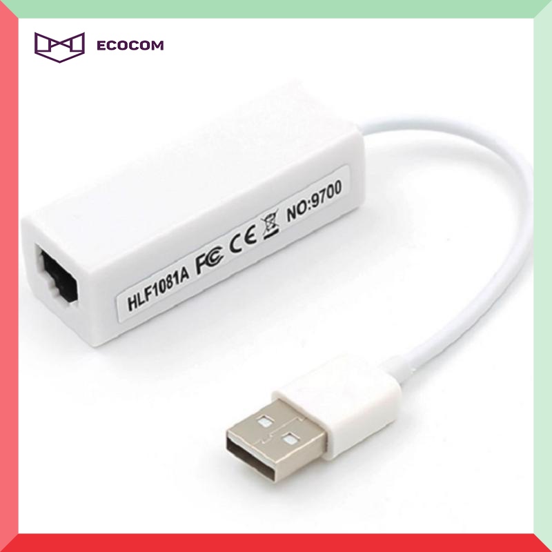 Cáp Chuyển Đổi USB Sang Cổng Mạng Lan 2.0 Tốc Độ 10-100Mbps