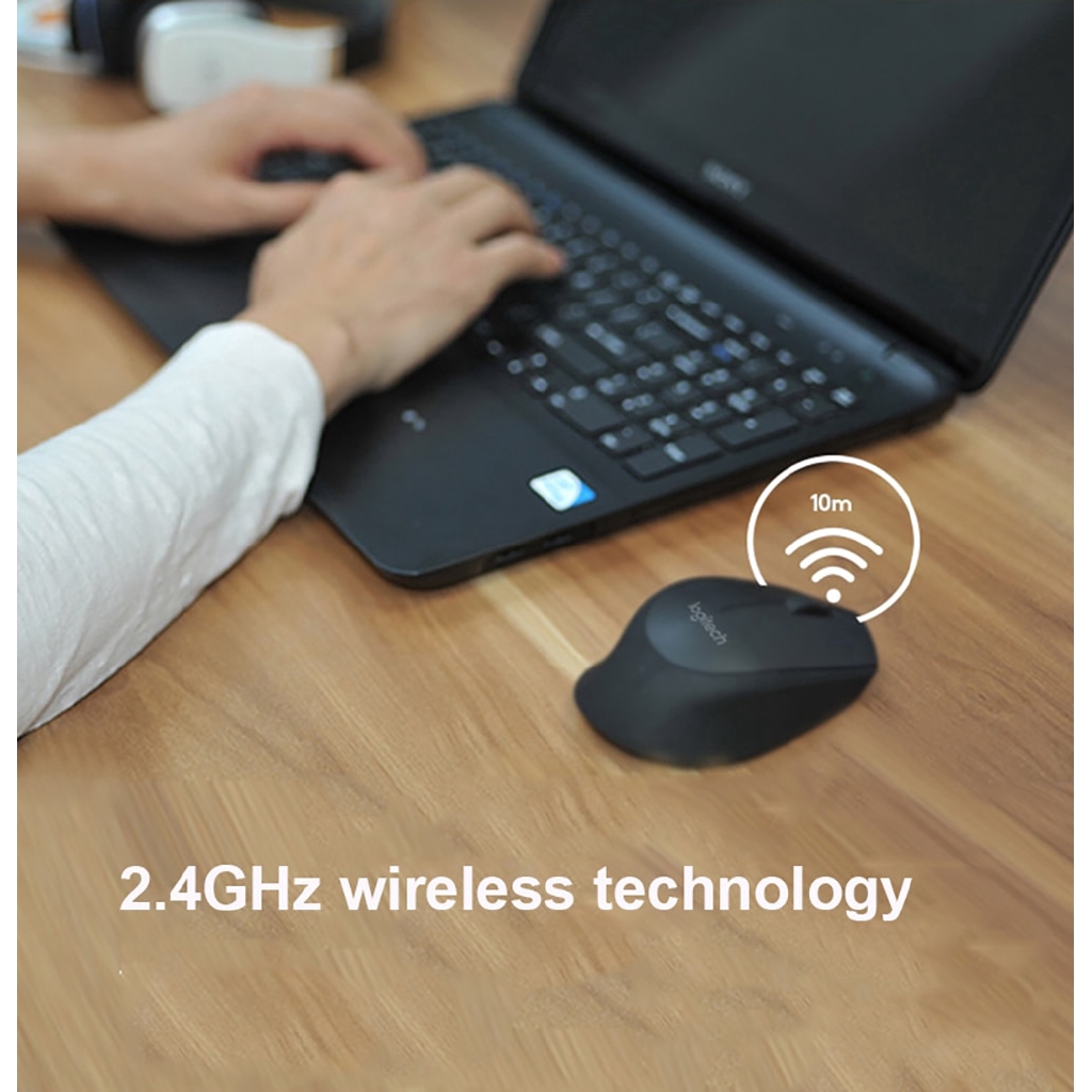 Chuột Không Dây Logitech M280 2.4 Ghz Với Đầu Nhận Usb Nano 1000dpi