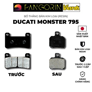 Vesrah - Bố thắng Má Phanh cho xe phân khối lớn mô tô Ducati: Monster 795 bán kim loại Resin