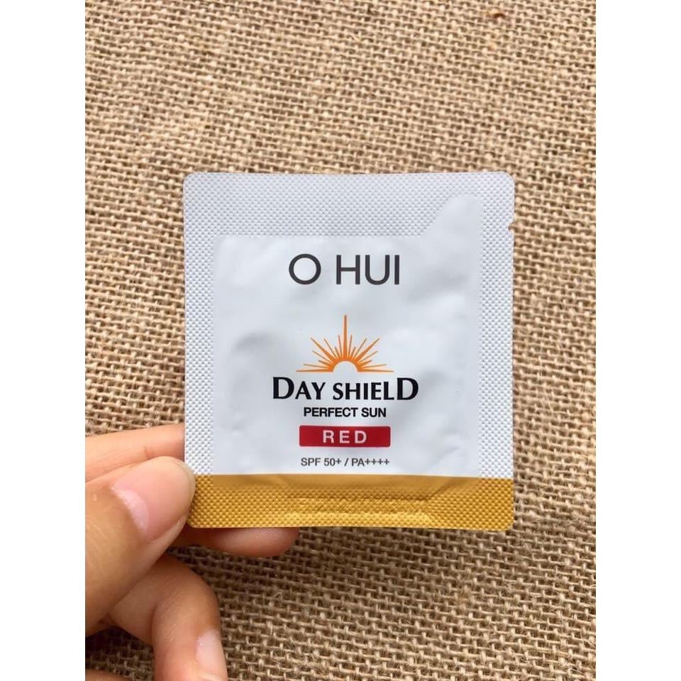 Gói sample Kem chống nắng Ohui Day Shield Perfect Sun Red SPF50+ / PA+++ 1ml - cho da nhạy cảm | BigBuy360 - bigbuy360.vn