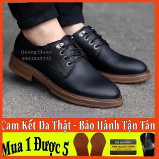 Giày da nam cao cấp da mềm mại - da bò thật - cột dây phong cách trẻ trung cá tính mạnh mẽ dr25