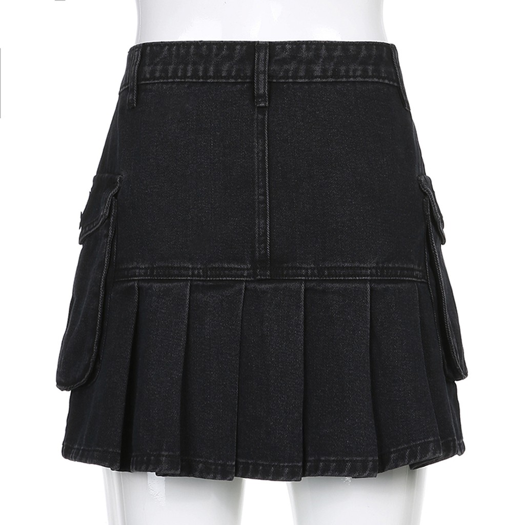 Chân Váy Lưng Cao Màu Trơn Thời Trang Dành Cho Nữ | BigBuy360 - bigbuy360.vn