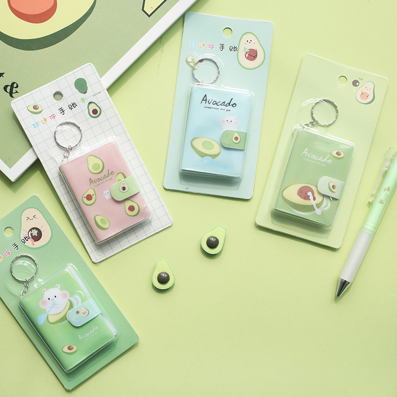 Móc khóa kèm sổ ghi chú hình bơ - Giá rẻ nhất