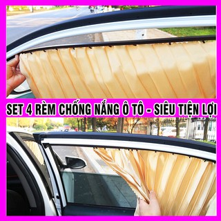 [HOT] Rèm Chắn Nắng ô tô xe hơi xe con chất liệu vải cao cấp - 4 cửa