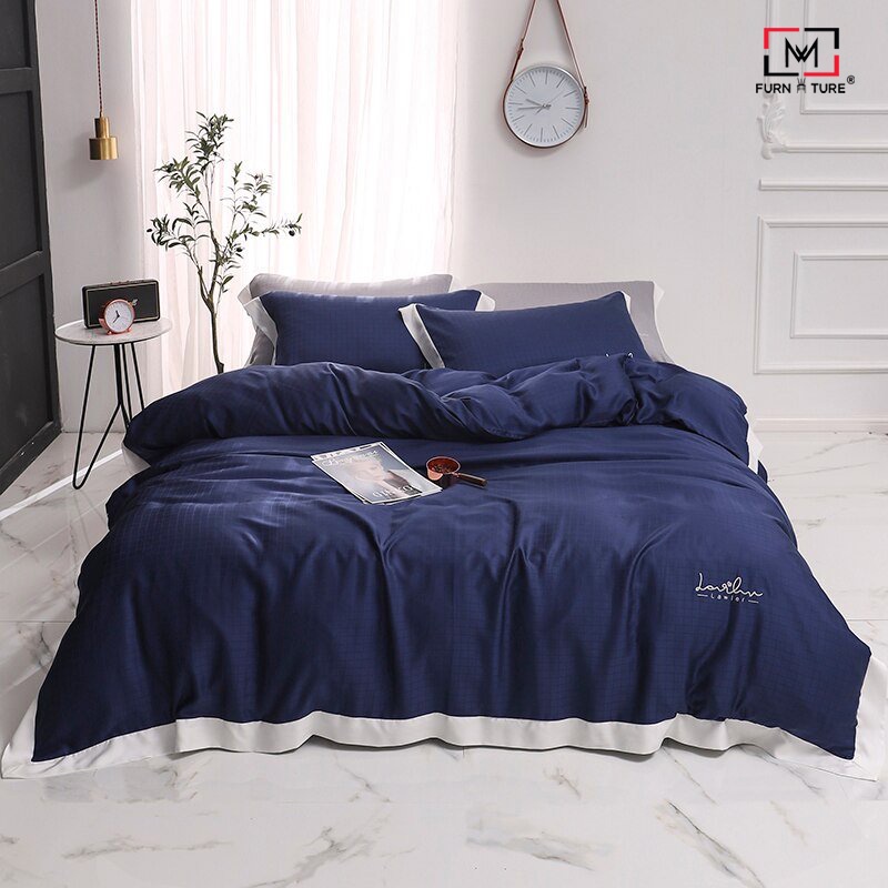 Bộ Chăn Drap Tencel 80s cao cấp thương hiệu MW FURNITURE - Nội thất phòng ngủ