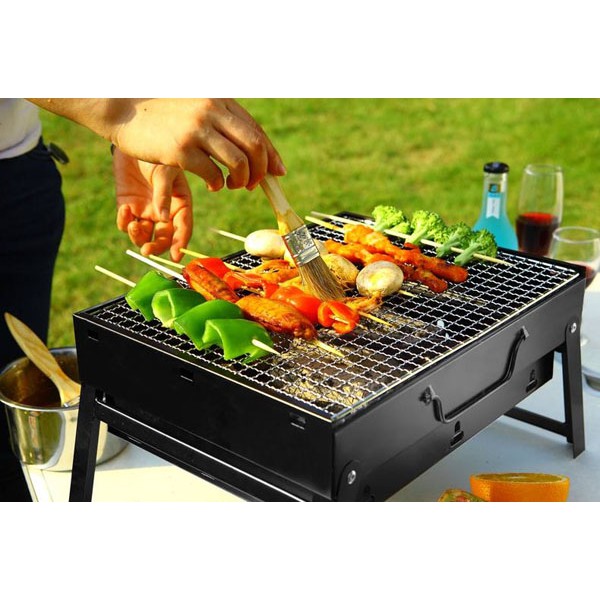 BẾP NƯỚNG THAN HOA VUÔNG BBQ CAO CẤP