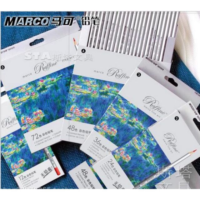 Set Chì nước Marco hộp giấy - hộp thiếc