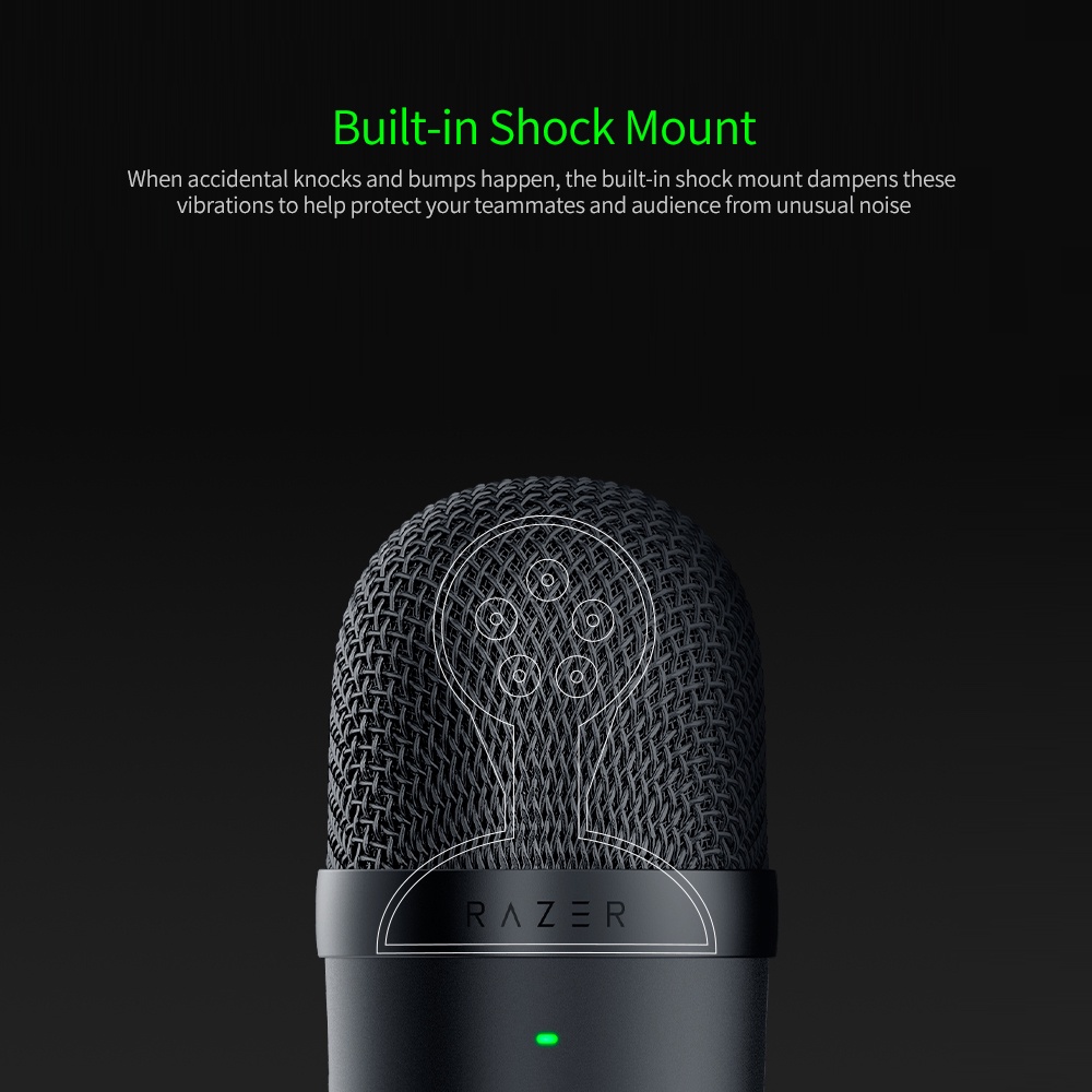 Micro Razer Seiren Mini Cổng USB Micrô Mini Microphone Hỗ Trợ Thu Âm/Live